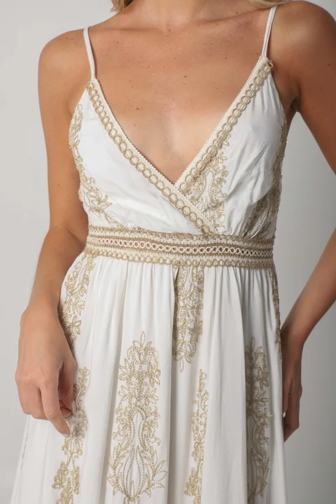 Vestido CARMIN c/bordado GUK70141