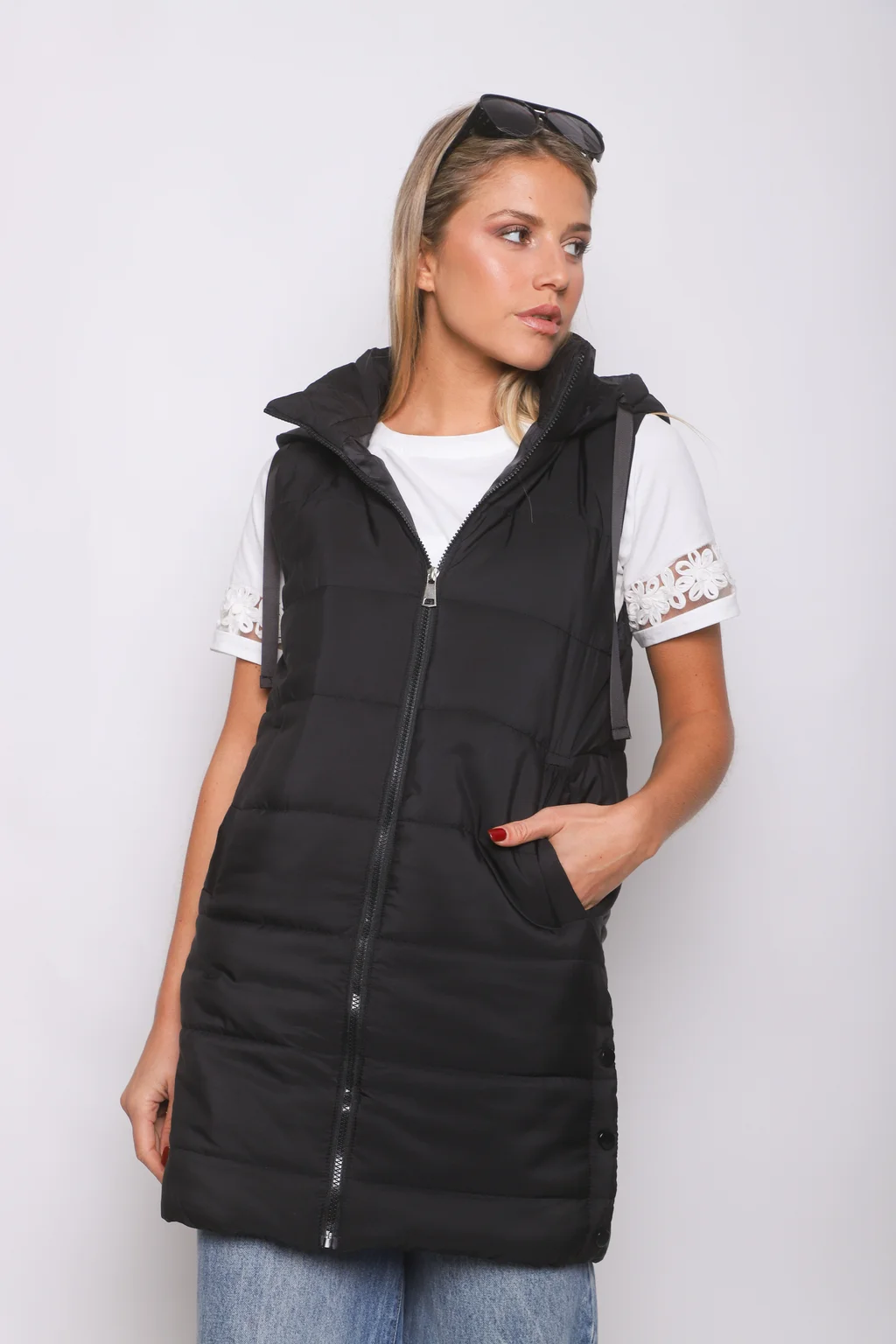 Chaleco Largo Botones ALPES GU98507