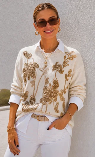Sweater ROBSON c/bordado GU405832 - Vista 1