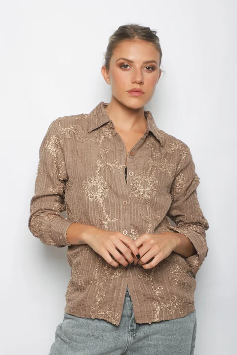 Camisa VITRE BORDADA GU5233