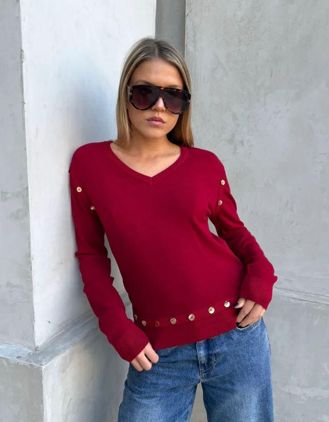 Sweater BURI Bremer Con Botones GU825