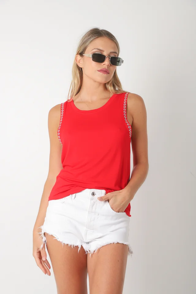 Musculosa Mile Creppe c/ Tachas