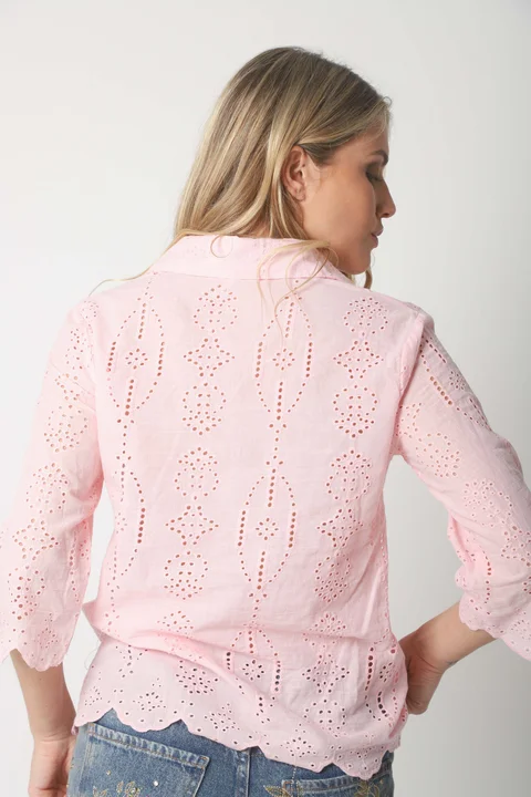 Camisa CARNAVAL Broderie Manga 3/4 GUK4009