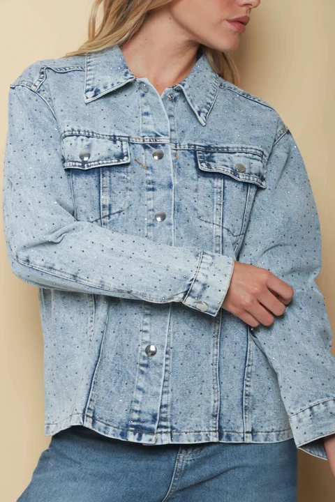 Campera VASEL JEAN con STRASS GU70021