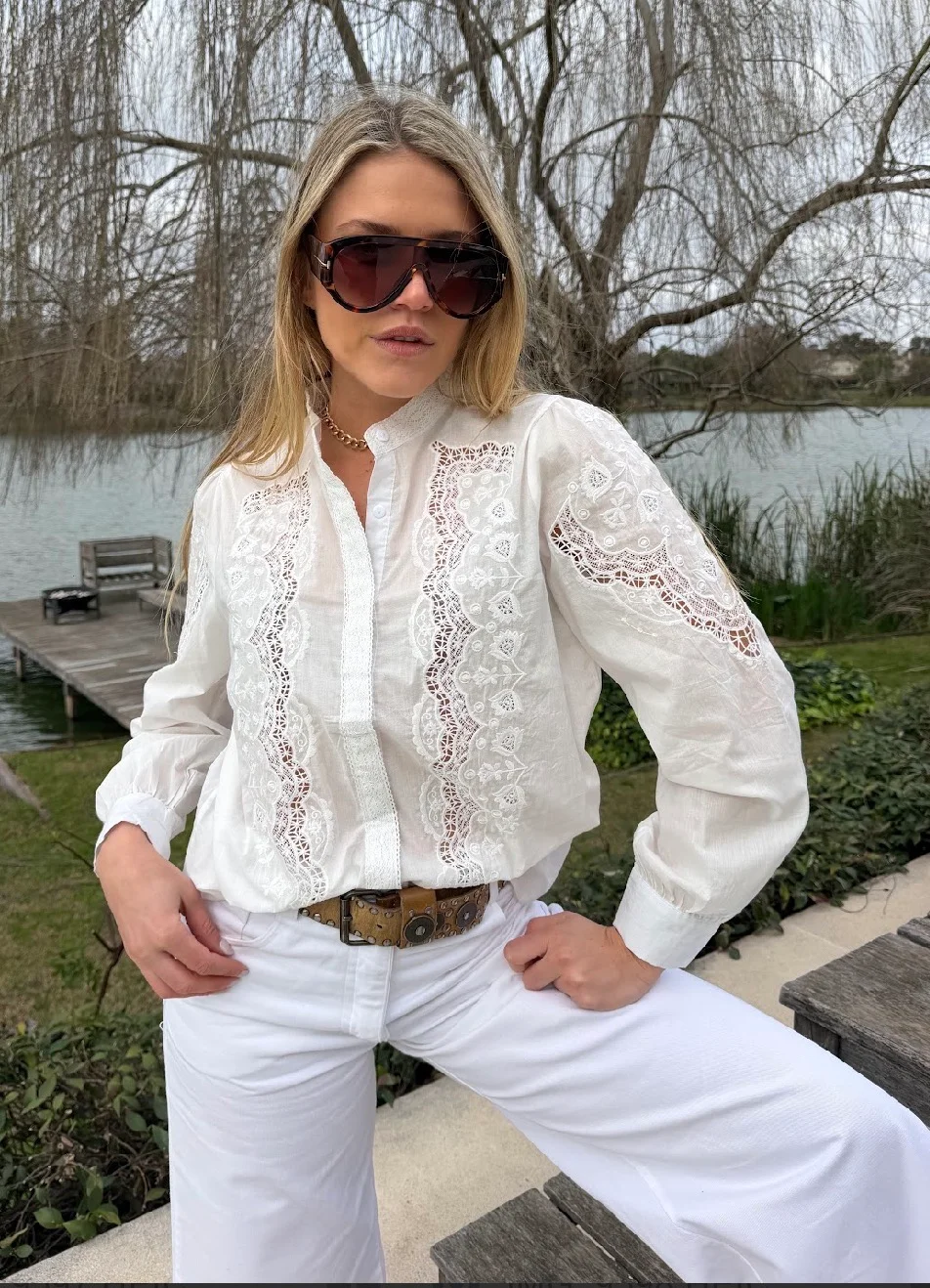 Camisa MARCEL Poplin Calada GU70251
