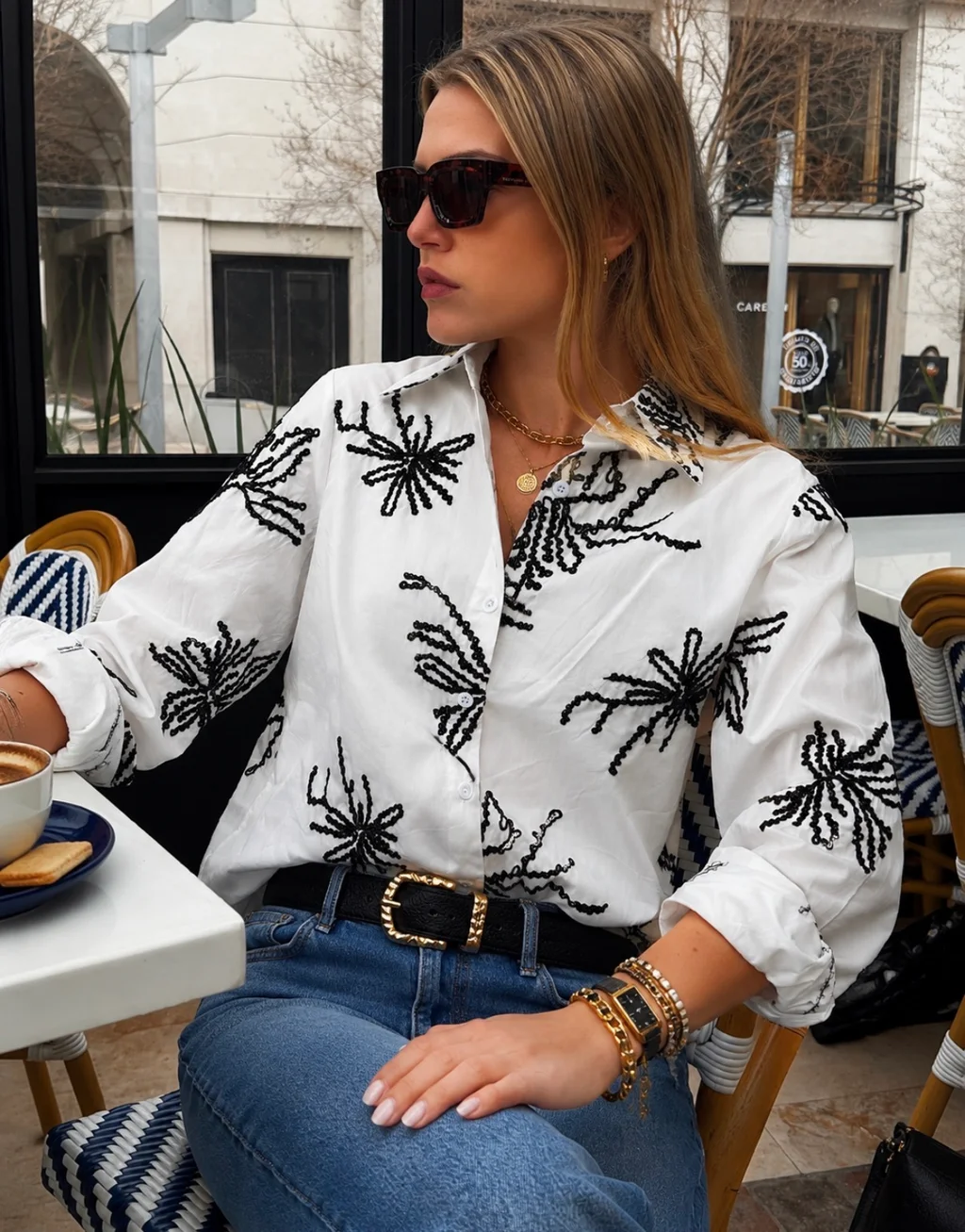 Camisa FLORENTINA Bordada GU278768