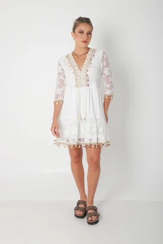 Vestido Sunrise  Encaje con Guarda GUK4035-1 - Vista 5