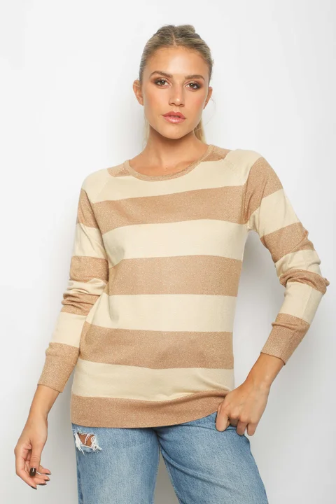 Sweater LOBBIE Rayado Lurex GUL811
