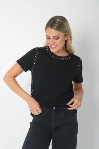 Remera SENSU Algodon Lycra c/Tachas GU733 - Vista 1