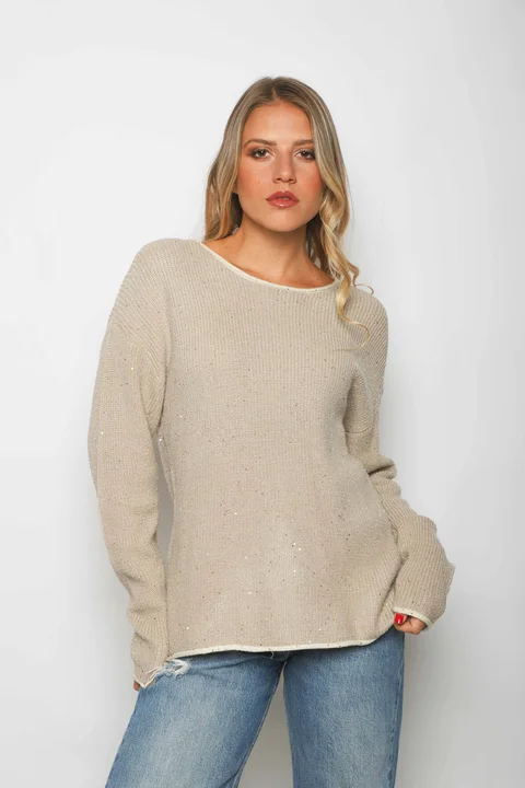 Sweater EDIMBURG Guarda Combinada y Lentejuelas GU67603