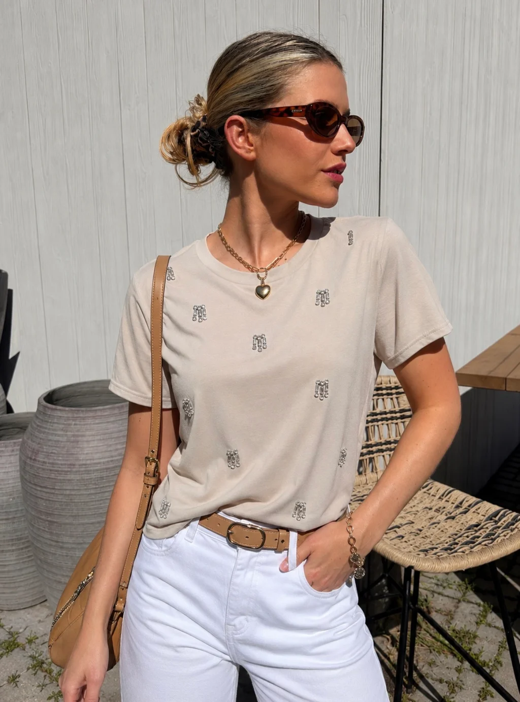 Remera FAIER con Piedras GU70034