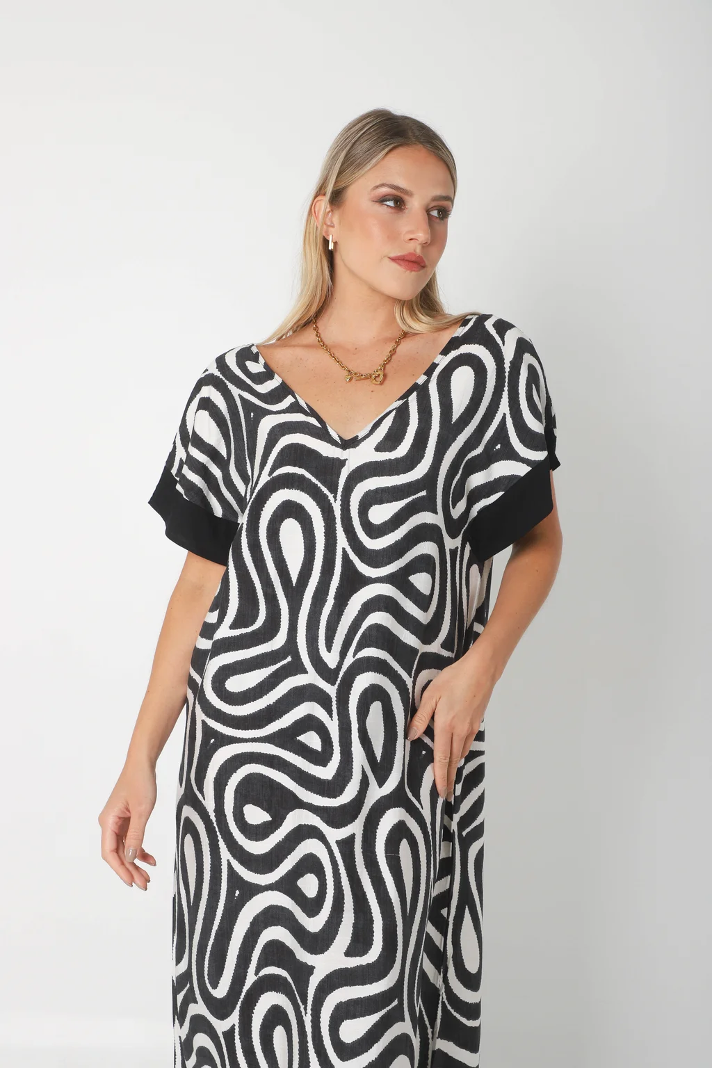 Vestido DOMINIQUE MAREAS LINO GUK70143-1