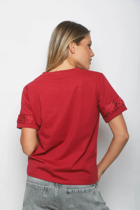 Remera RAVI c/Bolsillos puntilla GUJ5232