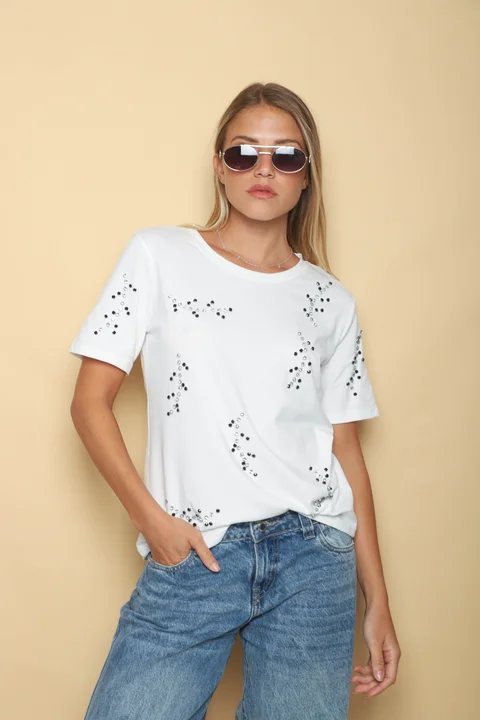 Remera KAITI C/ Piedras Colores GUK70071