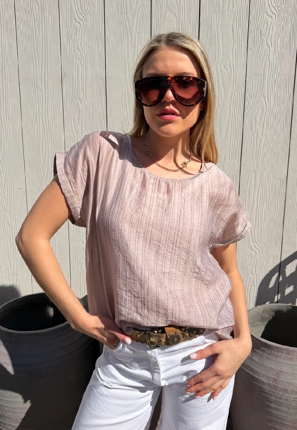 Remera ALICE Premium Bambula con Strass GU6222