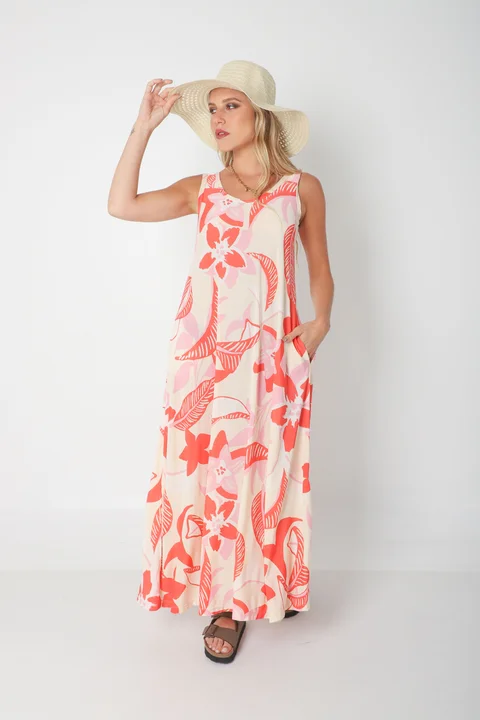 Vestido Joy Paradise con Bolsillos