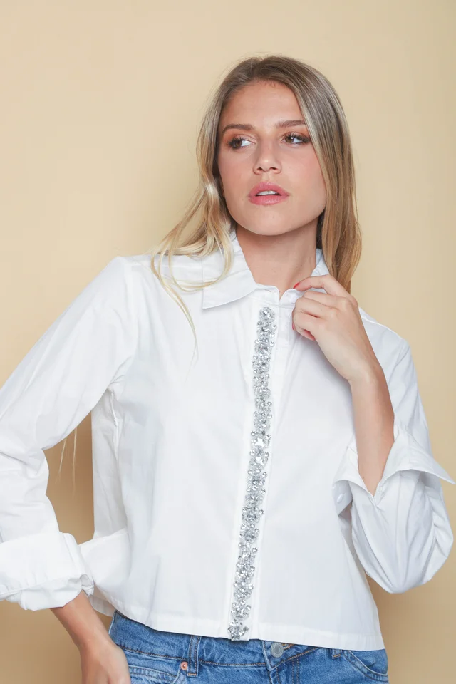 Camisa Bijou con Piedras GUK70059
