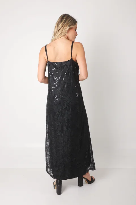 Vestido DREAMS encaje y lentejuelas GUK70177