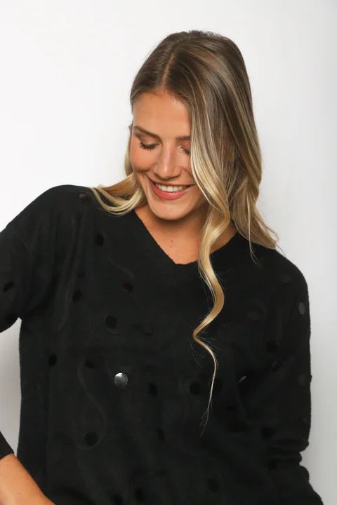 Sweater PELICAN Bremer c/ Bordado y Aplique GUL678