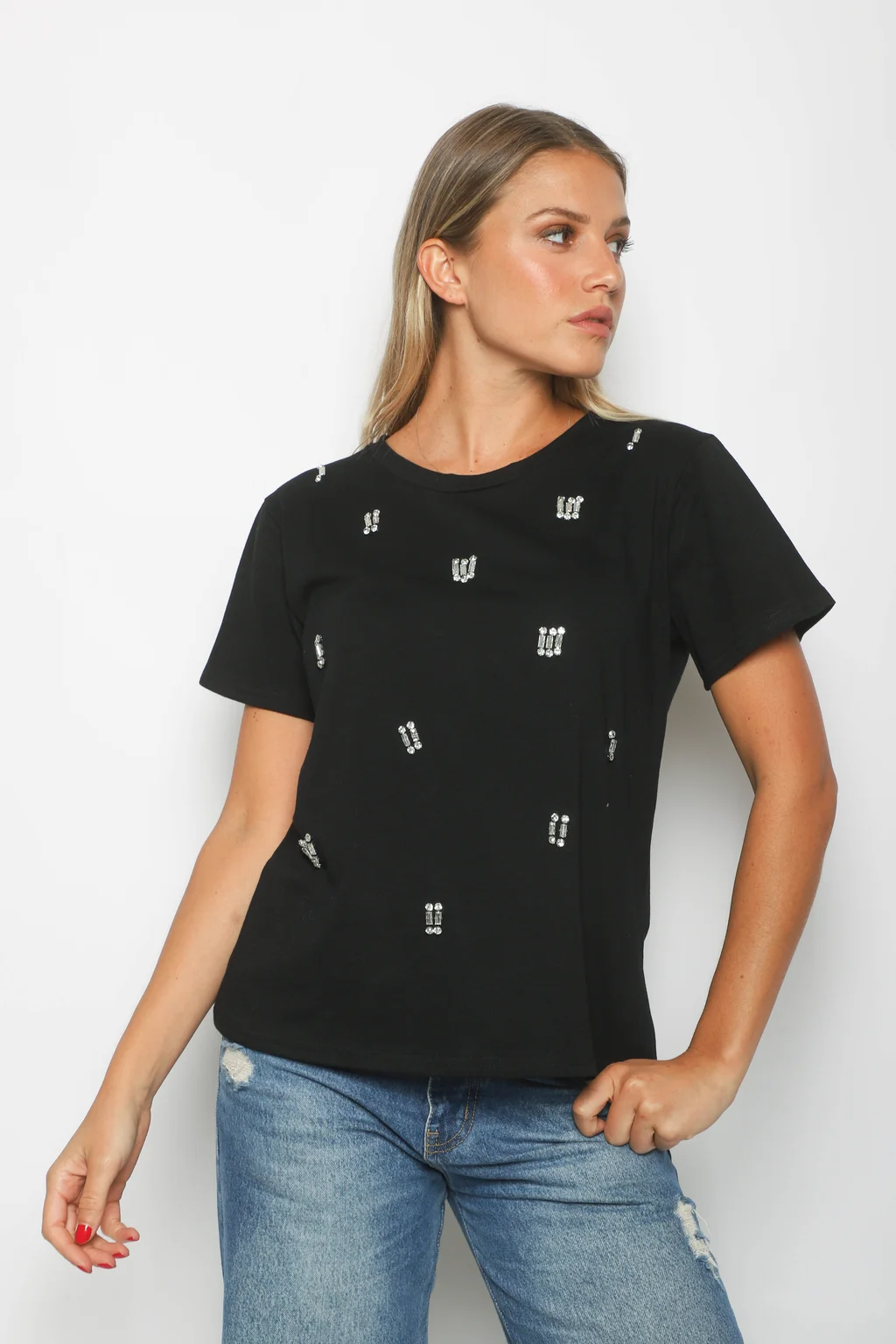 Remera FAIER con Piedras GU70034