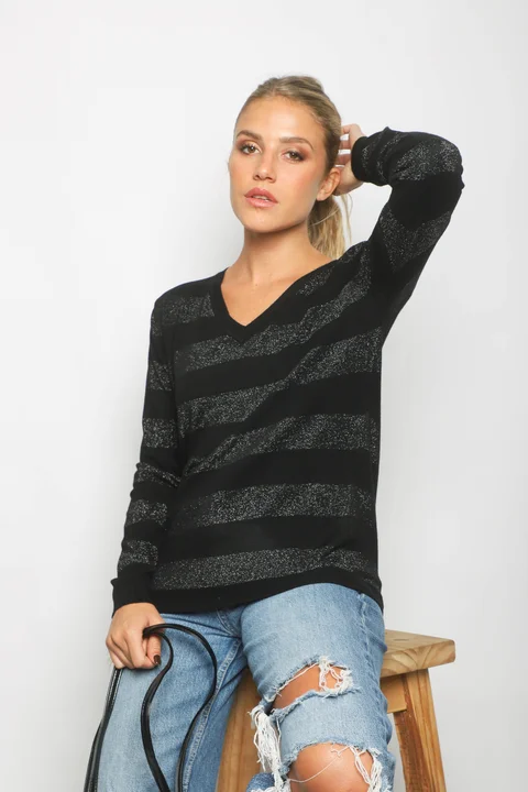Sweater REGINA Bremer Lurex GUL629