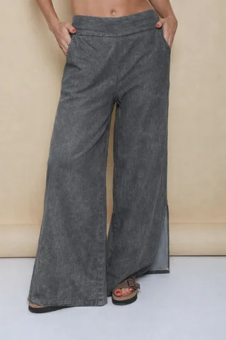 Maxi Palazo Denim Black - Vista 2