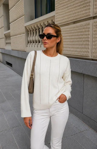 Sweater DANERI c/strass GUL850 - Vista 2