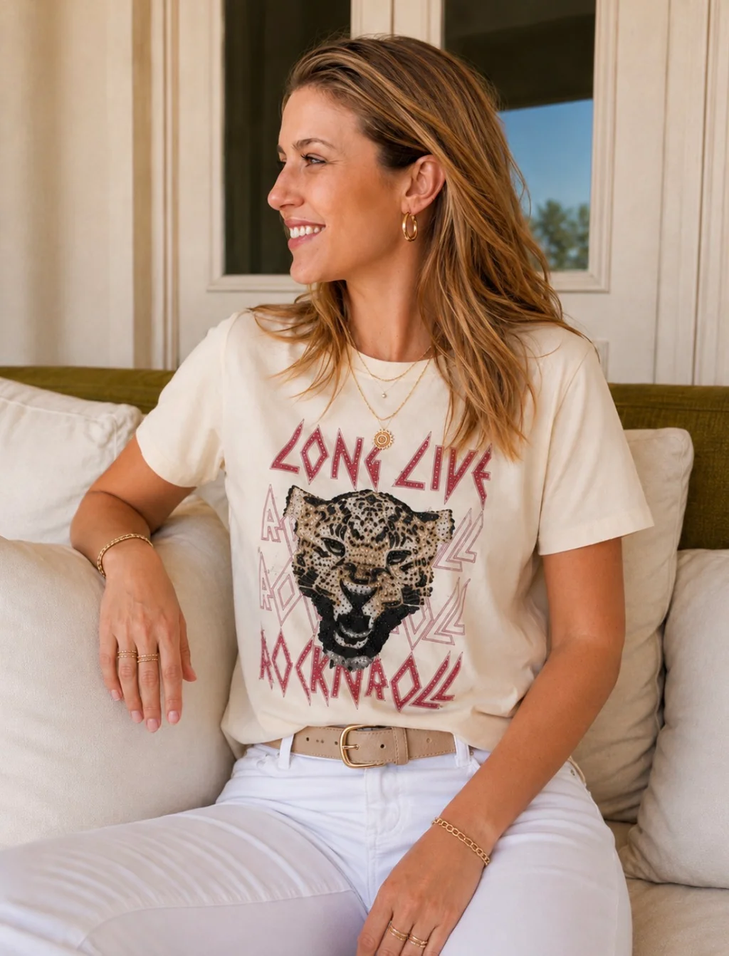 Remera Long Live Rock GU5109