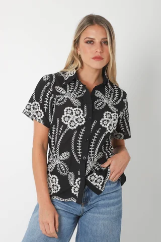 Camisa PORTER Bordada GU5168 - Vista 2