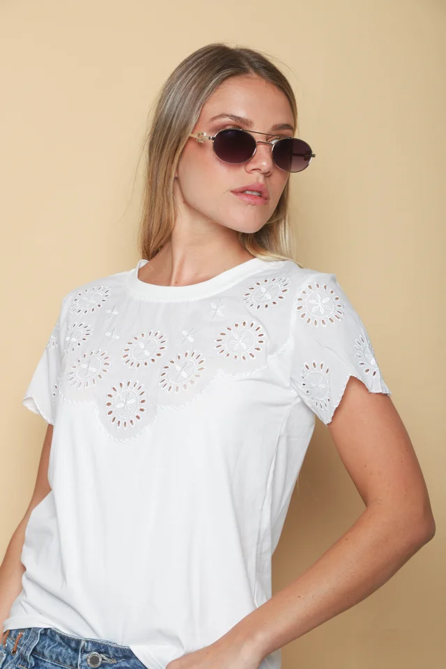 Remera LANISTER BRODERIE GU12031