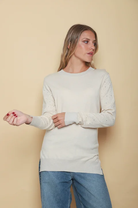 Sweater LUXURY Lurex con Strass GUL624