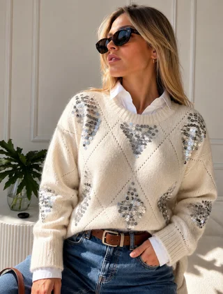 Sweater LUTIER Bordado GU405835 - Vista 2