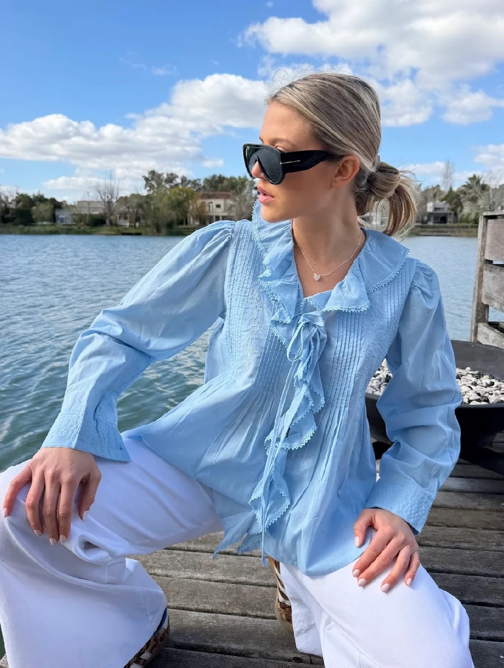 Camisa CARLY Con Volado GU70257