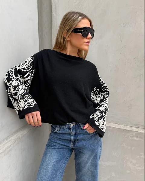 Sweater CLOUD Bordado GU847