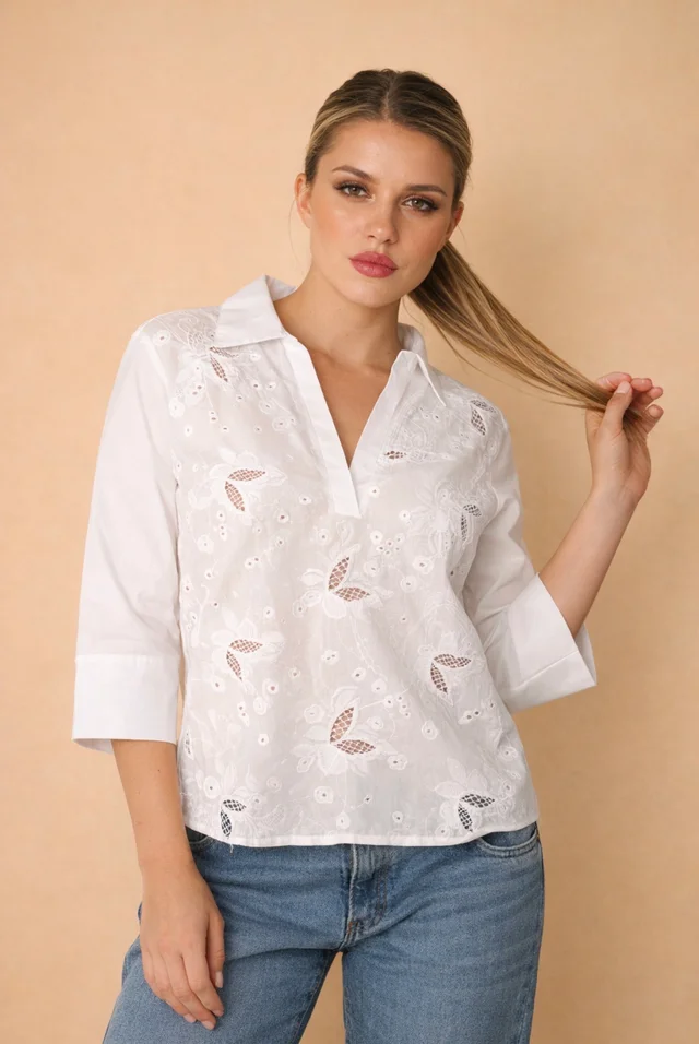 Blusa NANTES c/bordado GUK70154