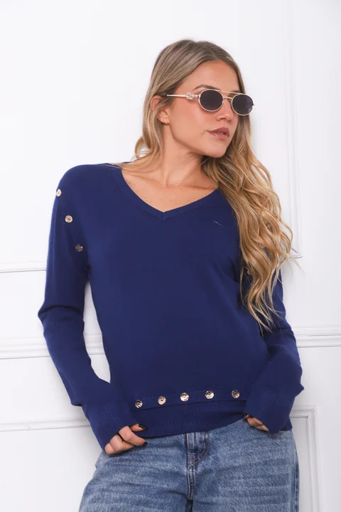 Sweater BURI Bremer Con Botones GU825