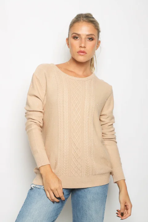 Sweater BENETH c/Brillos GUL818