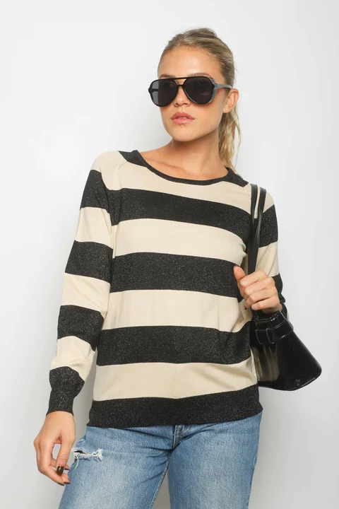 Sweater LOBBIE Rayado Lurex GUL811