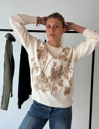 Sweater ROBSON c/bordado GU405832 - Vista 5