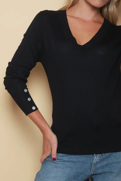 Sweater GUINEA HILO Escote V Media Estacion GUL684