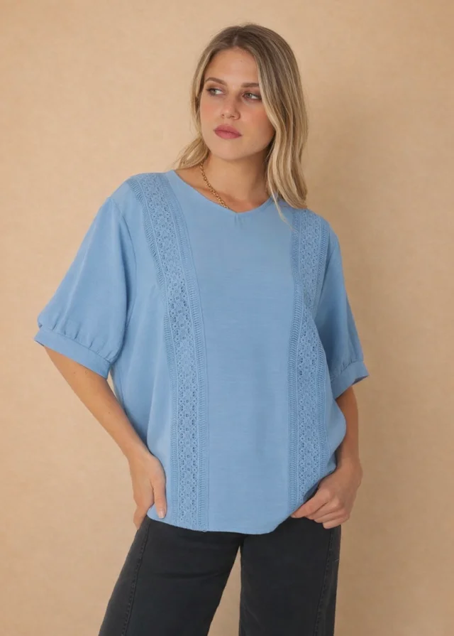 Blusa Amplia VASY Guardas Guipiur GU0330