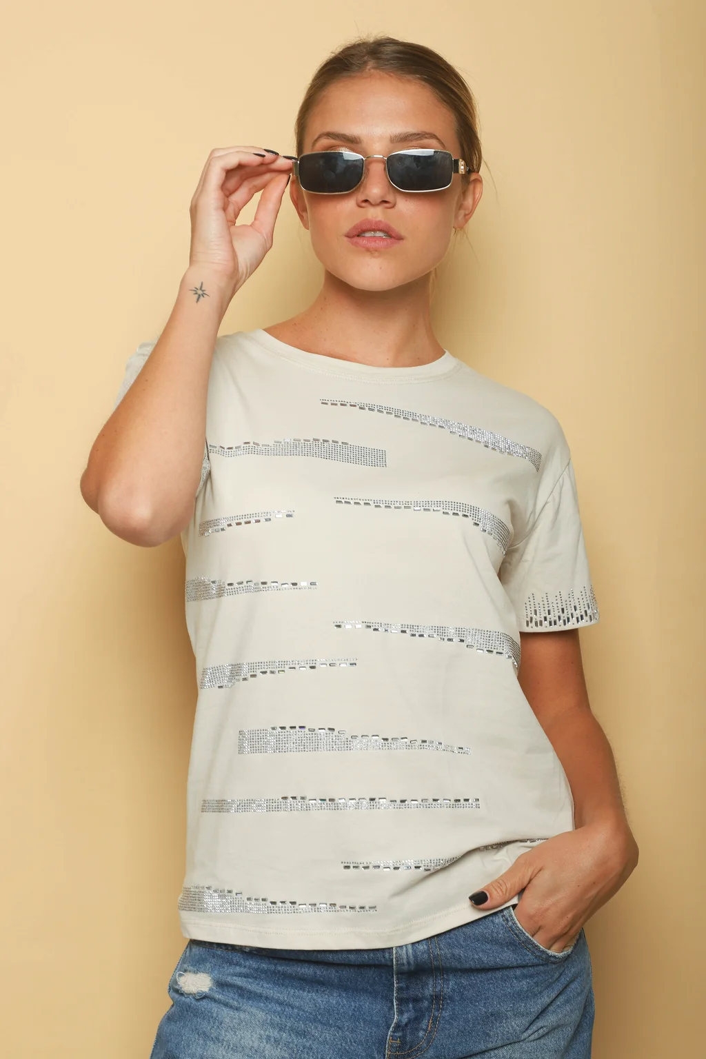 Remera SIDNEY c/strass GV919307