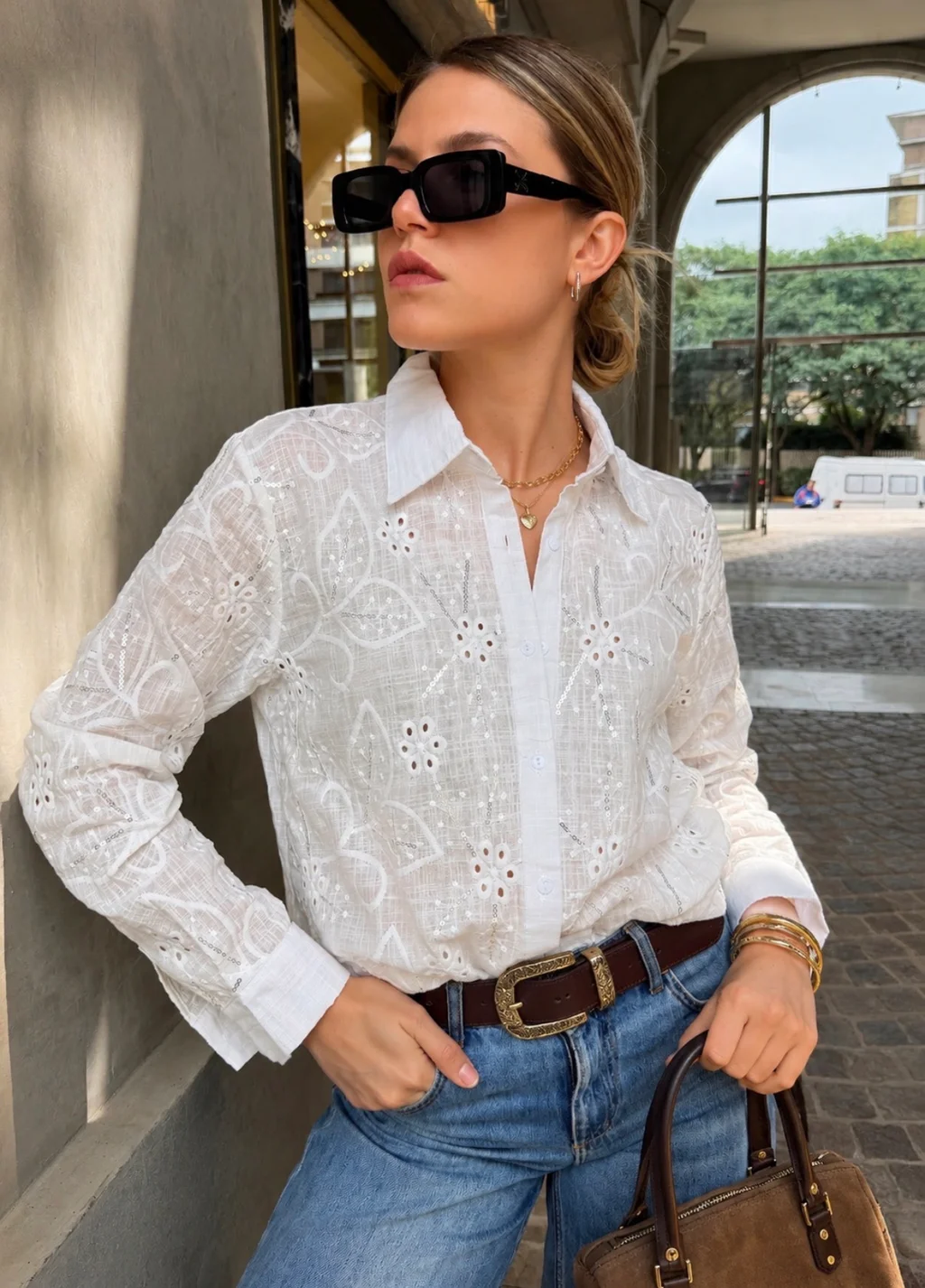 Camisa WANER Lino Bordada GU70237