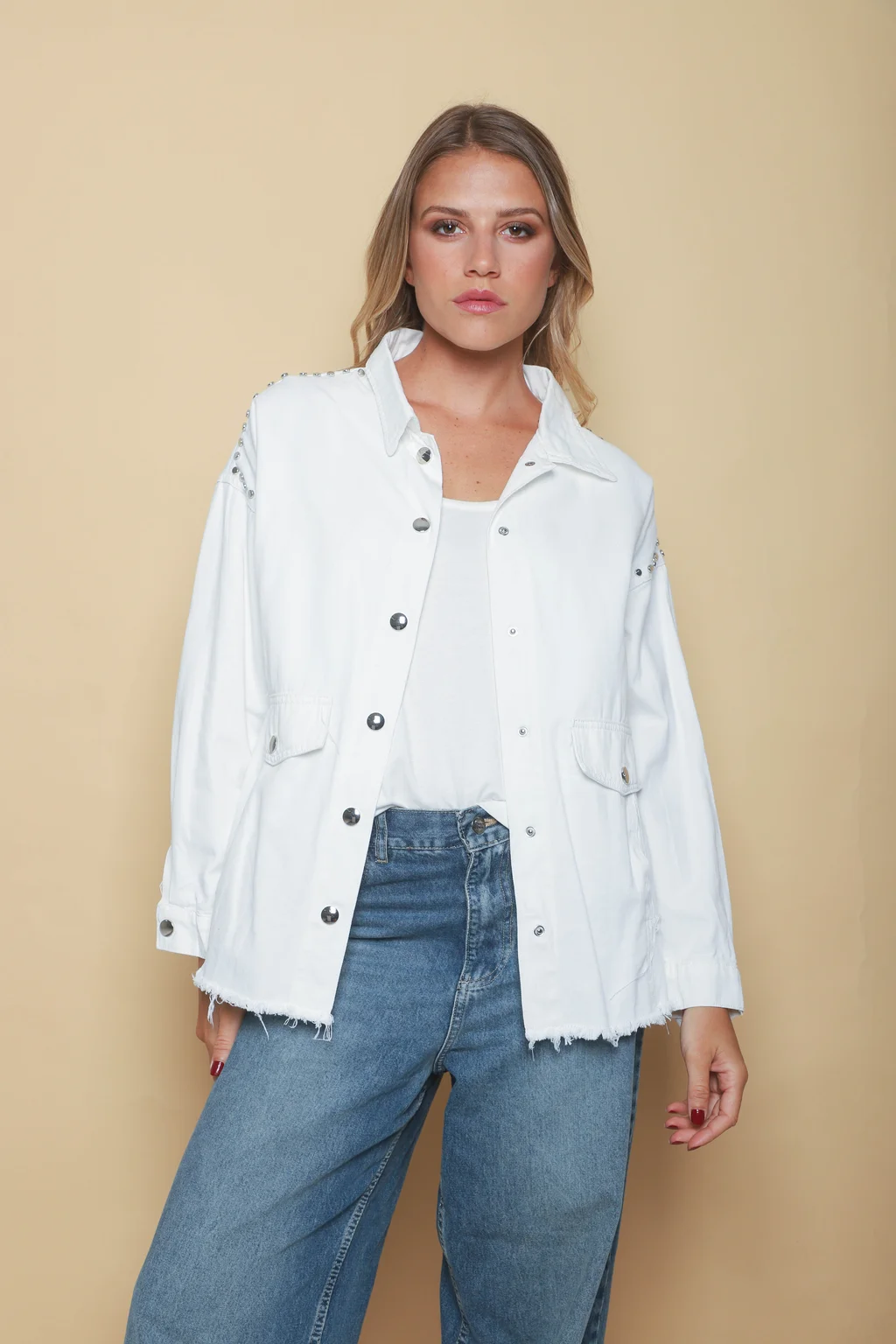 Camisaco RAPSODY gabardina c/tachas GUK70170