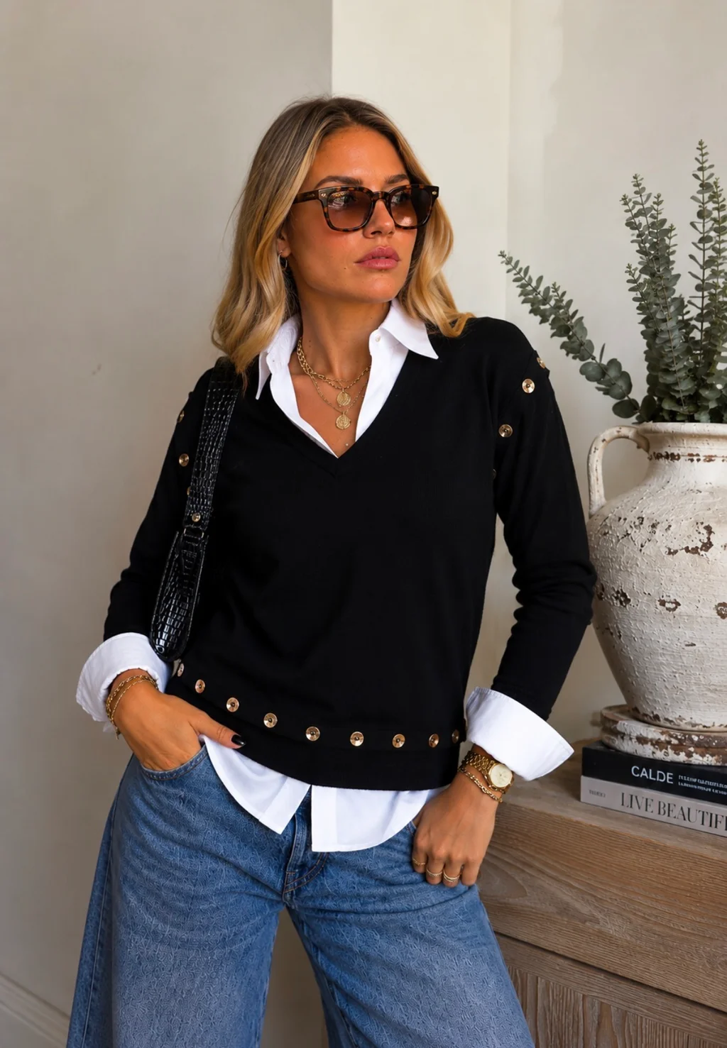 Sweater BURI Bremer Con Botones GU825