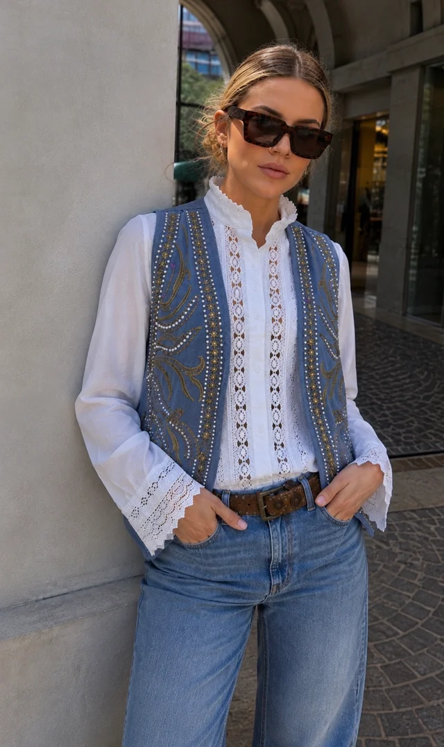 Chaleco BOHO Bordado GUK70206