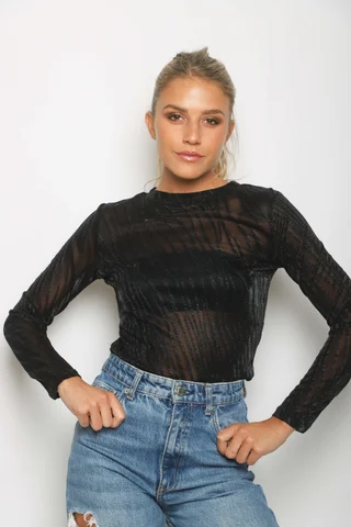 Body Tull MICA c/lurex GU32671 - Vista 3