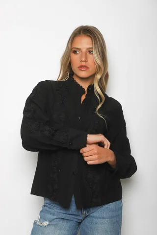 Camisa DOMENICA Bordada GUP33014 - Vista 4