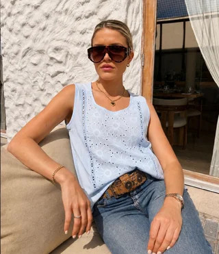 Blusa VALLEY Broderie GUK70208 - Vista 3