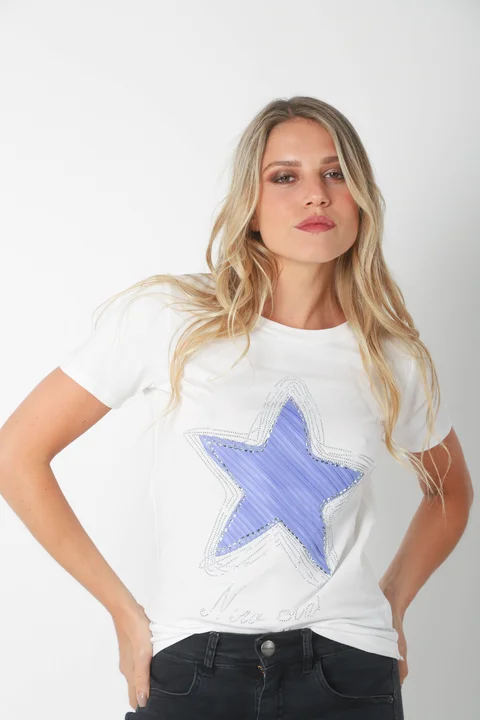 Remera BLUE STAR C/ Piedras GU15811